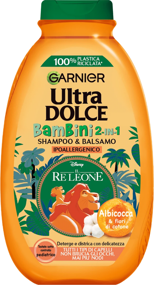 GARNIER ULTRA DOLCE BAMBINI ALBICOCCA SHAMPOO E BALSAMO 250 ML