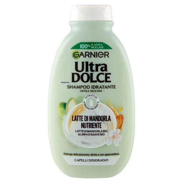 GARNIER ULTRA DOLCE LATTE DI MANDORLA SHAMPOO PER CAPELLI 250 ML - Profumeria Cera