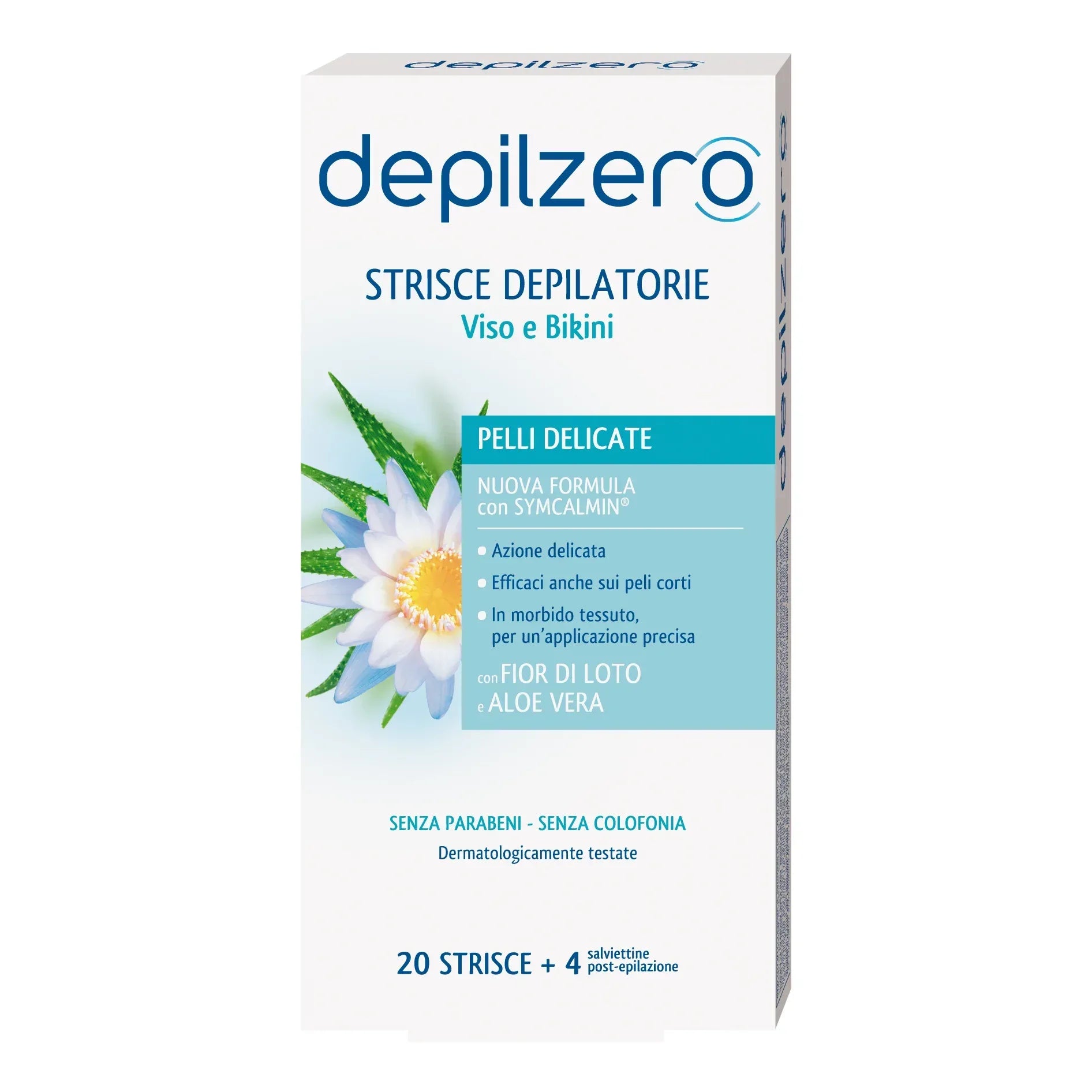 DEPILZERO STRISCE DEPILATORIE VISO 20 PZ - Profumeria Cera