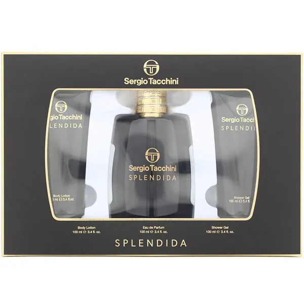 SERGIO TACCHINI SPLENDIDA CONFEZIONE EDP 100 ML+ LATTE CORPO 100 ML +BAGNO 100 ML - Profumeria Cera