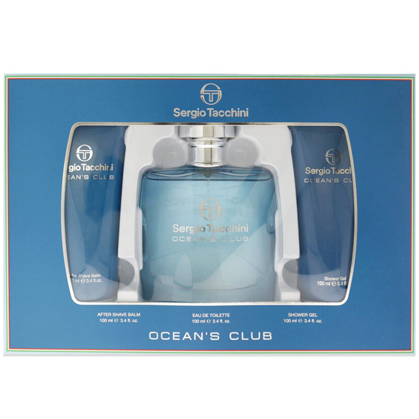 SERGIO TACCHINI OCEAN'S CONFEZIONE UOMO EDT 100 ML+ AFTER 100 ML +BAGNO 100 ML