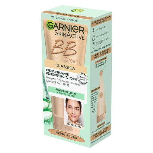 GARNIER BB CREAM CLASSICA MEDIO-SCURA VISO 50 ML - Profumeria Cera