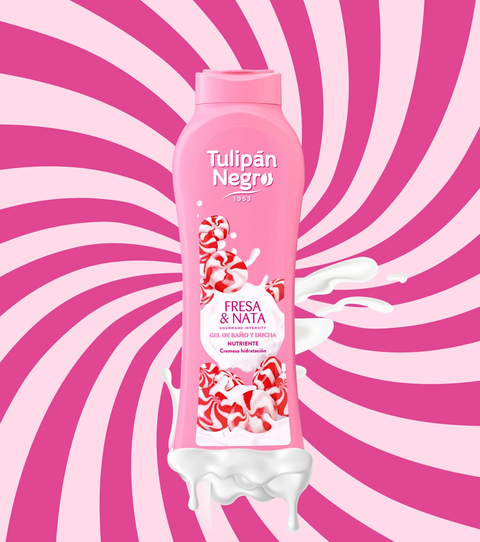 TULIPAN NEGRO FRESA E NATA BAGNOSCHIUMA 650 ML