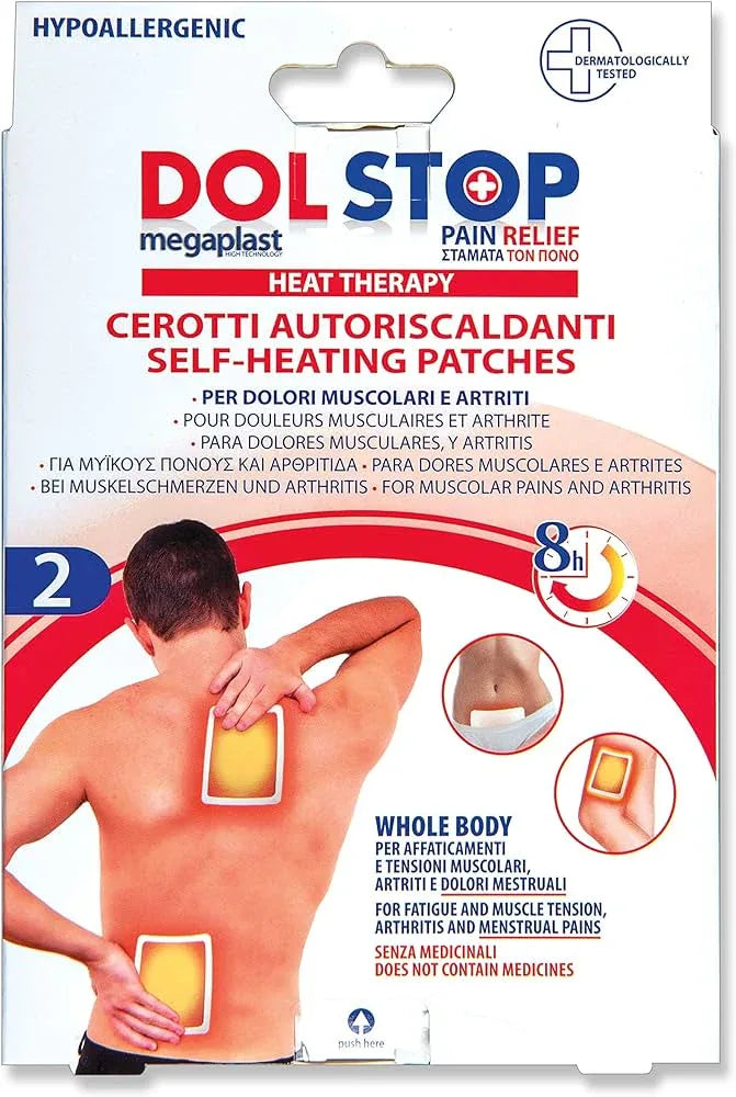 MEGAPLAST DOLSTOP CEROTTI AUTORISCALDANTI 2 PZ - Profumeria Cera
