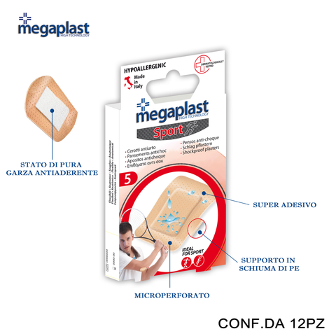 MEGAPLAST SPORT CEROTTI ANTI-URTO 5 PZ