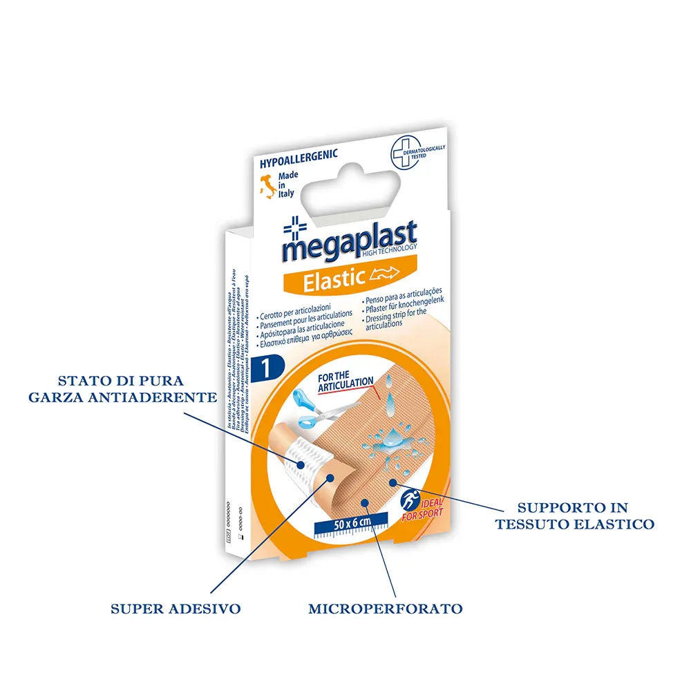 MEGAPLAST ELASTIC CEROTTO PER ARTICOLAZIONI 1 PZ - Profumeria Cera