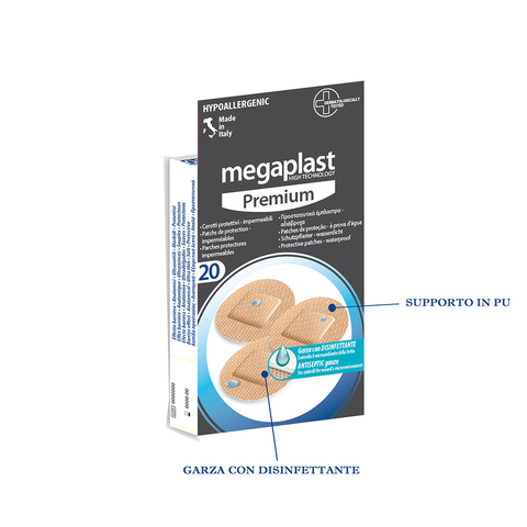 MEGAPLAST PREMIUM CEROTTI PROTETTIVI IMPERMEABILI 20 PZ