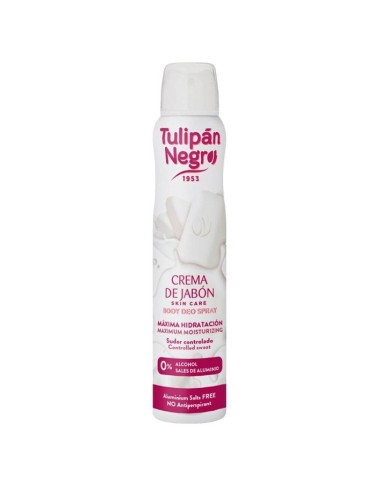 TULIPAN NEGRO CREMA DE JABON DEODORANTE SPRAY DONNA 200 ML