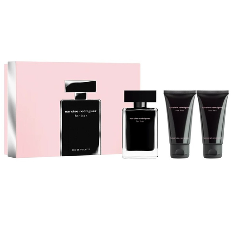 NARCISO RODRIGUEZ FOR HER CONFEZIONE REGALO DONNA EDT 50 ML+LATTE 50 ML+BAGNO 50 ML