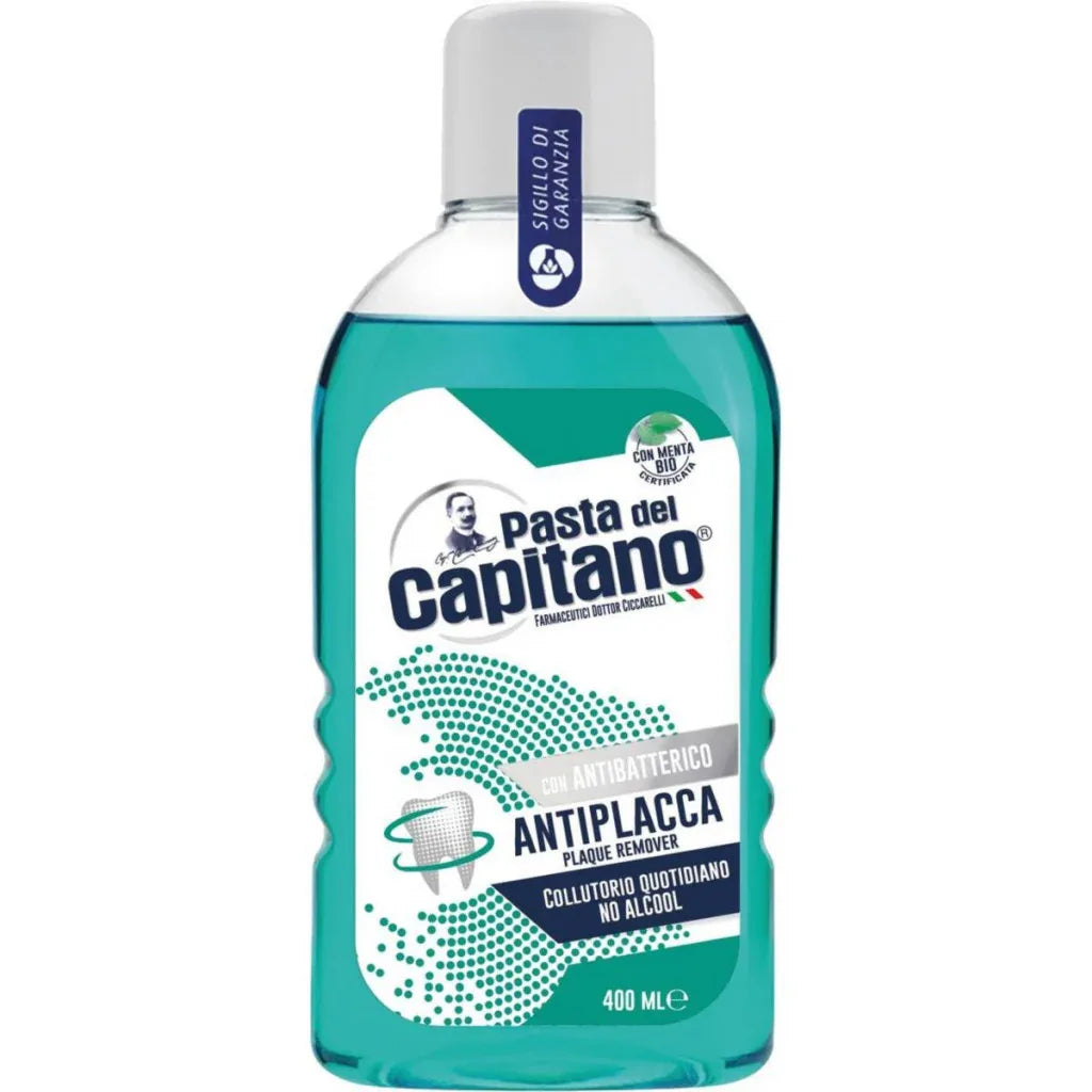 PASTA DEL CAPITANO COLLUTORIO ANTIPLACCA 400 ML - Profumeria Cera