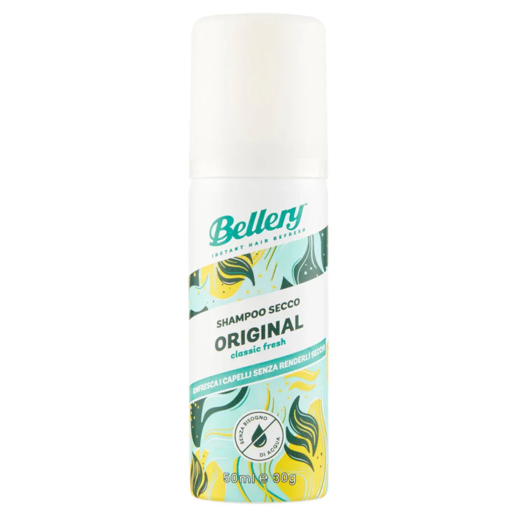BELLERY ORIGINAL SHAMPOO A SECCO MINI TAGLIA DA VIAGGIO 50 ML - Profumeria Cera