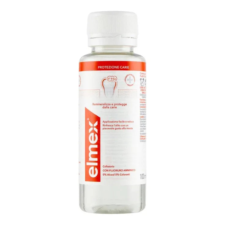 ELMEX PROTEZIONE CARIE COLLUTORIO MINI TAGLIA VIAGGIO 100 ML - Profumeria Cera