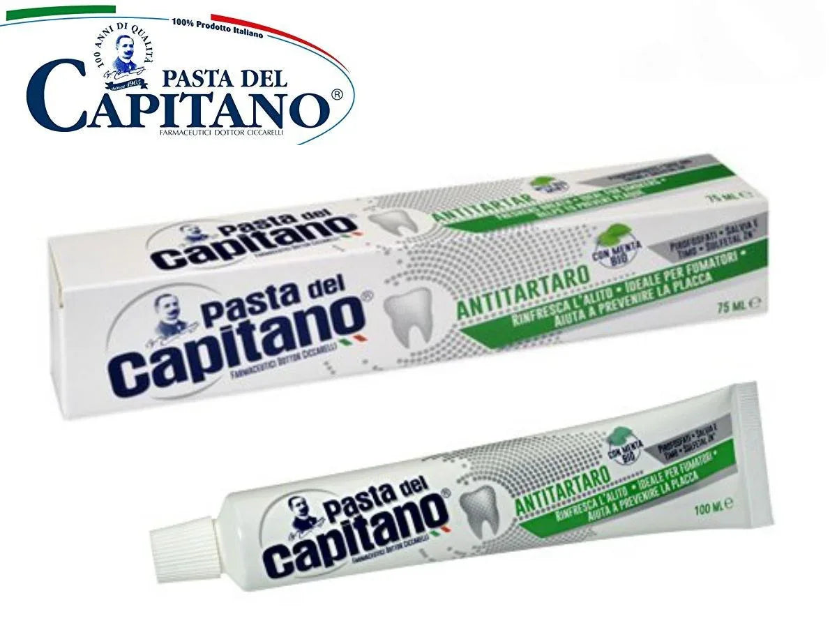 PASTA DEL CAPITANO ANTITARTARO DENTIFRICIO 100 ML - Profumeria Cera