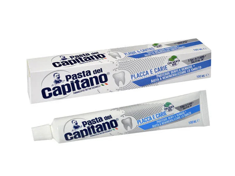 PASTA DEL CAPITANO PLACCA E CARIE DENTIFRICIO 100 ML - Profumeria Cera