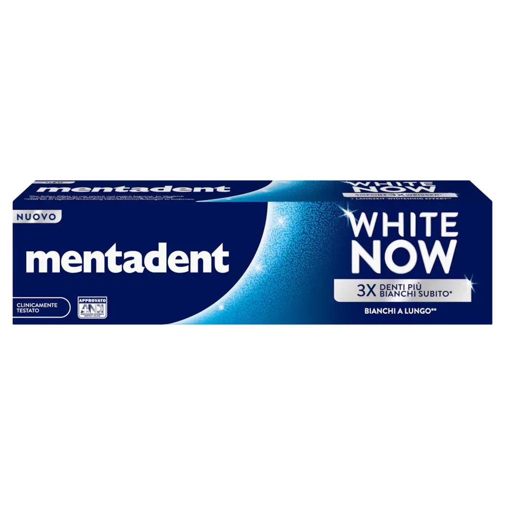 MENTADENT WHITE NOW DENTIFRICIO 75 ML - Profumeria Cera