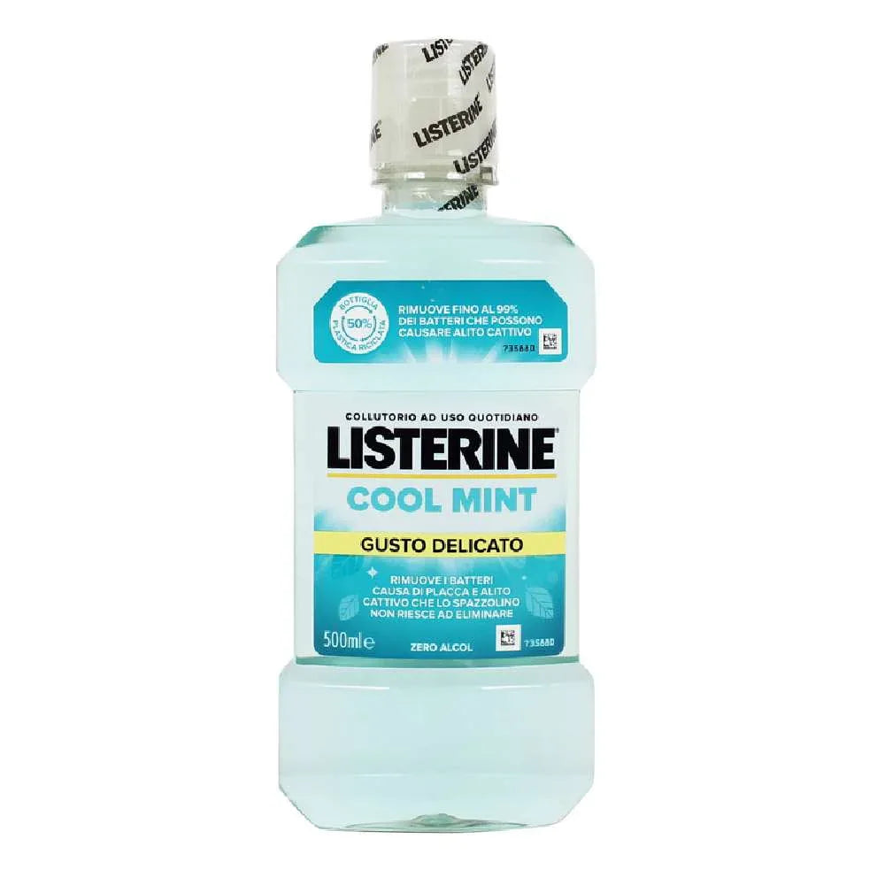 LISTERINE COOL MINT GUSTO DELICATO COLLUTORIO 500 ML - Profumeria Cera