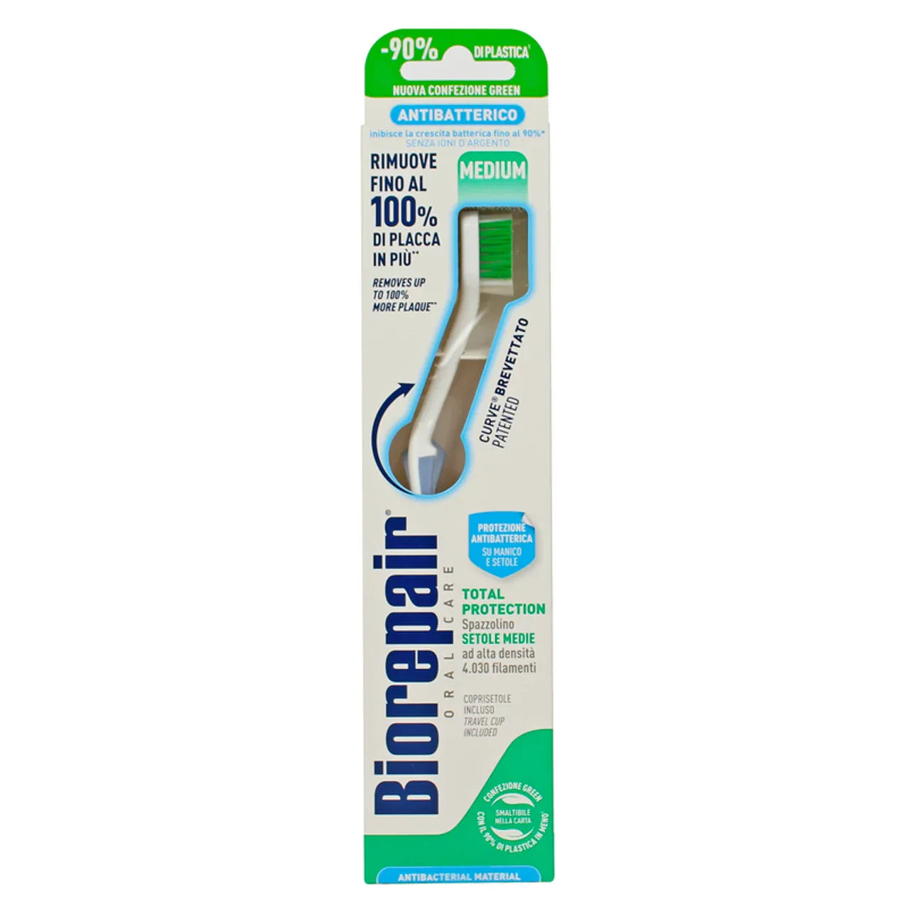 BIOREPAIR ANTIBATTERICO SPAZZOLINO DENTI MEDIO - Profumeria Cera