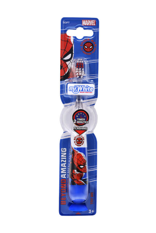 MR WHITE SPIDERMAN SPAZZOLINO DENTI PER BAMBINI SOFT