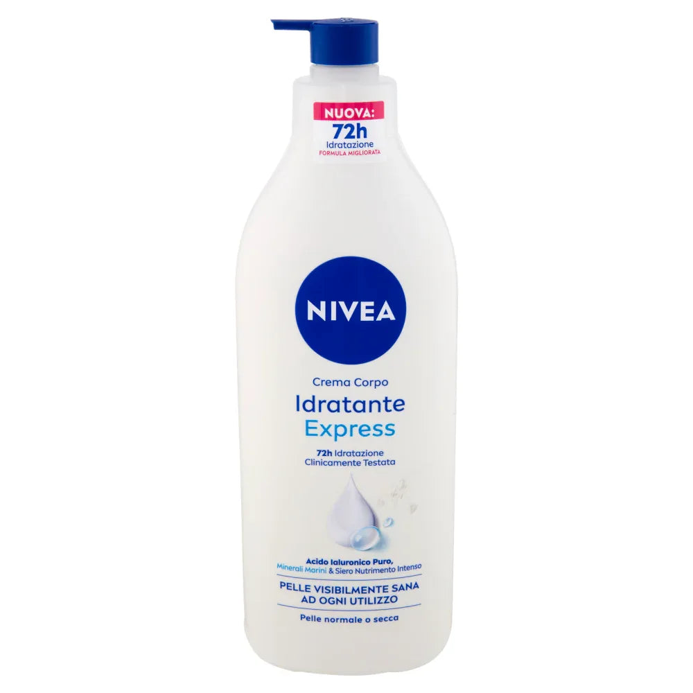 NIVEA IDRATANTE CREMA CORPO CON DOSATORE 500 ML - Profumeria Cera