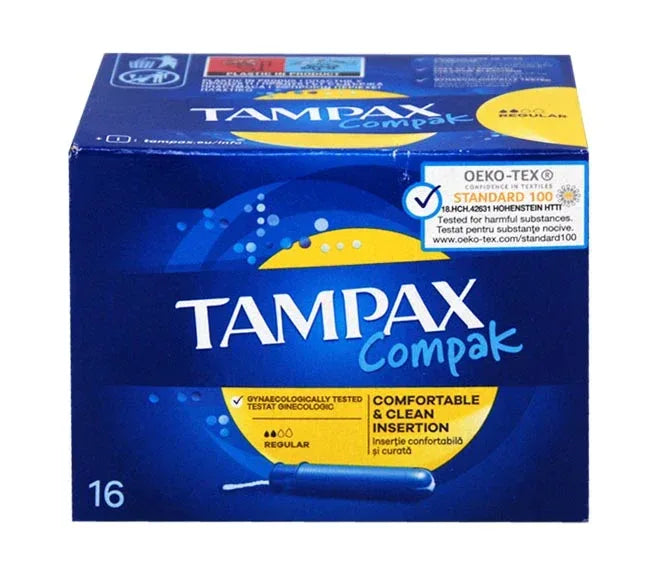 TAMPAX COMPAK ASSORBENTI INTERNI REGULAR 16 PZ - Profumeria Cera
