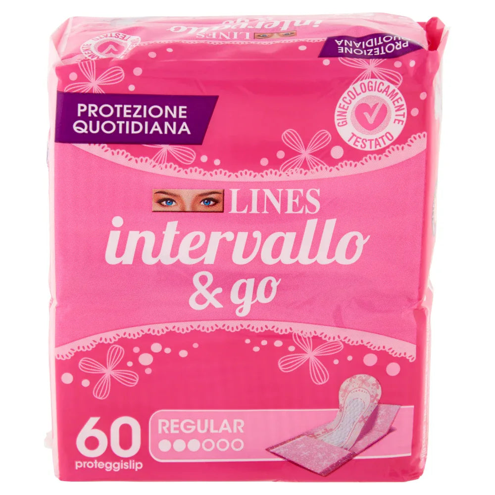 LINES INTERVALLO & GO SALVASLIP RIPIEGATI 60 PZ - Profumeria Cera