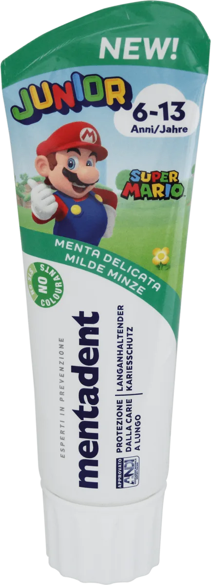 MENTADENT KIDS SUPER MARIO 0-6  ANNI DENTIFRICIO 75 ML