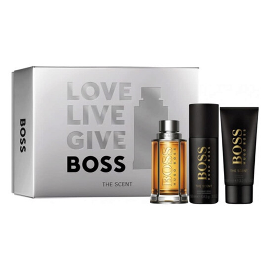 HUGO BOSS THE SCENT CONFEZIONE REGALO UOMO EDT 100 ML+DOCCIA 100 ML+DEO 150 ML