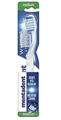 MENTADENT WHITE SYSTEM SPAZZOLINO DENTI MEDIO - Profumeria Cera