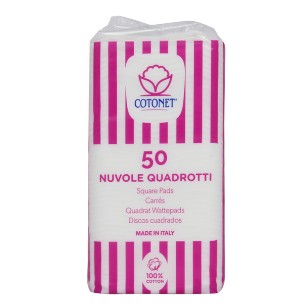 COTONET DISCHETTI STRUCCANTI QUADROTTI 50 PZ