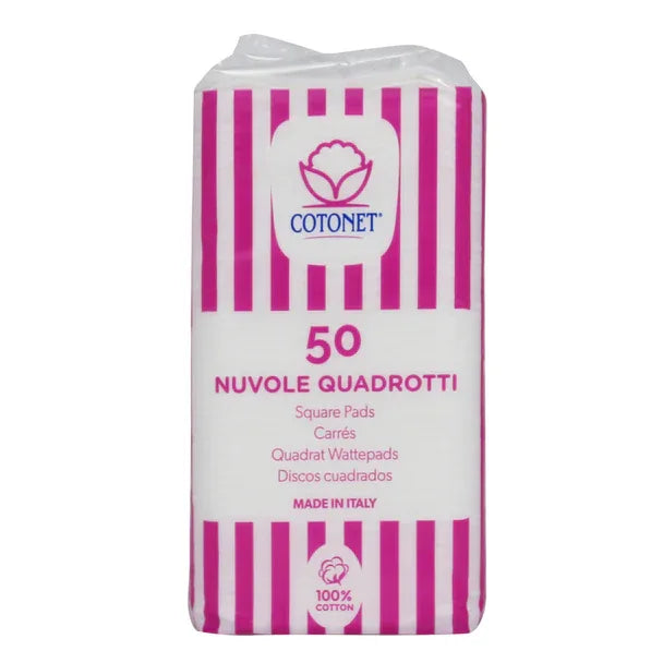 COTONET DISCHETTI STRUCCANTI QUADROTTI 50 PZ - Profumeria Cera
