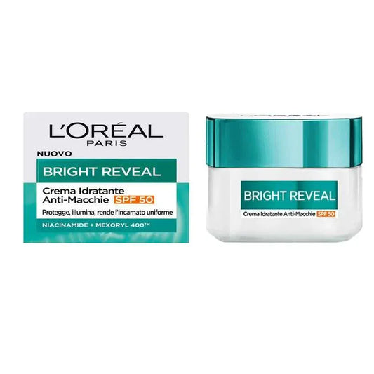 L'OREAL BRIGHT REVEAL CREMA IDRATANTE ANTIMACCHIA SPF 50 50 ML - Profumeria Cera