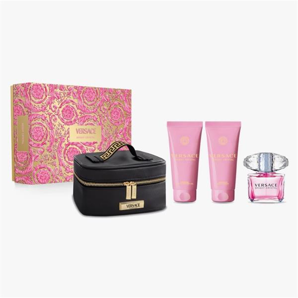VERSACE BRIGHT CRYSTAL CONFEZIONE REGALO DONNA BEAUTY+EDT 50 ML +LATTE 100 ML+BAGNO 100 ML