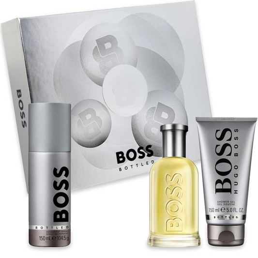 HUGO BOSS BOTTLED CONFEZIONE REGALO UOMO EDT 100 ML+DOCCIA 100 ML+DEO 150 ML