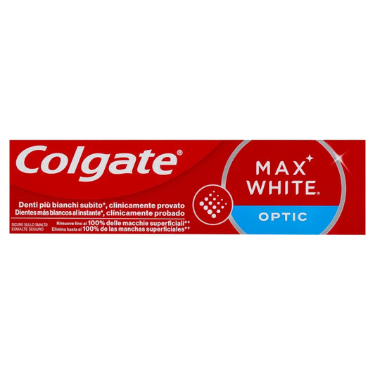 COLGATE MAX WHITE OPTIC DENTIFRICIO 75 ML - Profumeria Cera