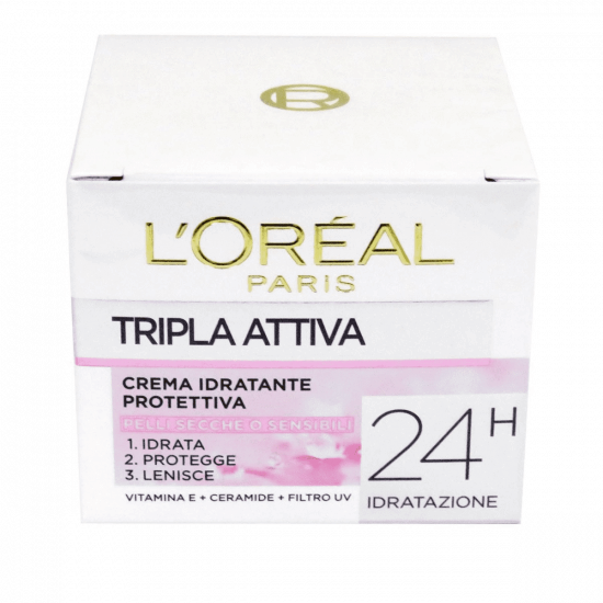 L'OREAL TRIPLA ATTIVA CREMA VISO PELLI SECCHE E SENSIBILI 50 ML