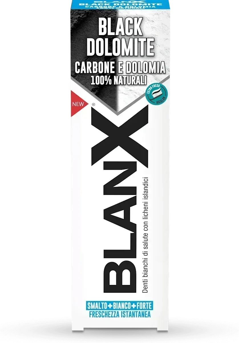BLANX BLACK DOLOMITE DENTIFRICIO ANTIMACCHIA 75 ML - Profumeria Cera