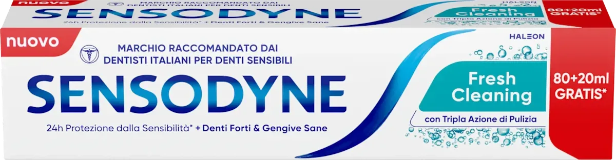 SENSODYNE FRESH CLEANING DENTIFRICIO 100 ML - Profumeria Cera