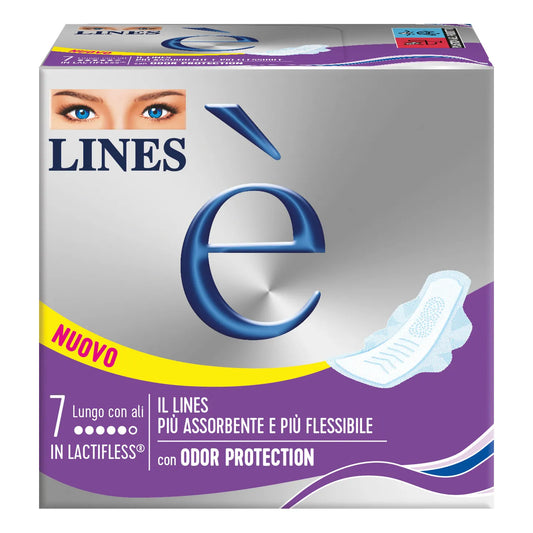 LINES E' ASSORBENTI LUNGO CON ALI 7 PZ