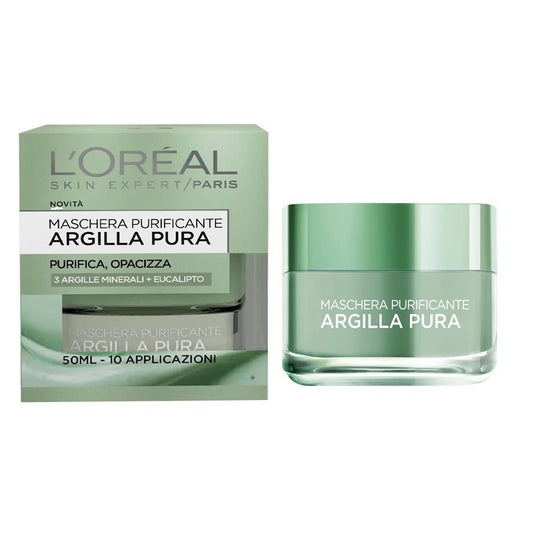 L'OREAL ARGILLA PURA MASCHERA PURIFICANTE VISO 50 ML