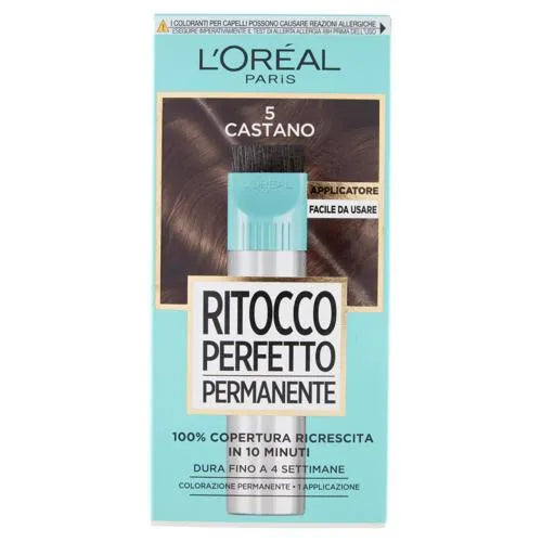 L'OREAL RITOCCO PERFETTO PERMANENTE CASTANO 5- PROFUMERIA CERA