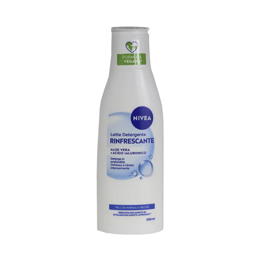 NIVEA RINFRESCANTE LATTE DETERGENTE VISO 200 ML- PROFUMERIA CERA