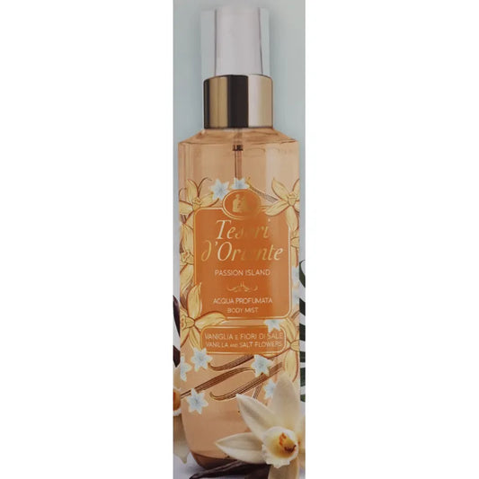 TESORI D'ORIENTE VANIGLIA E FIORI DI SALE ACQUA PROFUMATA CORPO 200 ML- PRUMERIA CERA