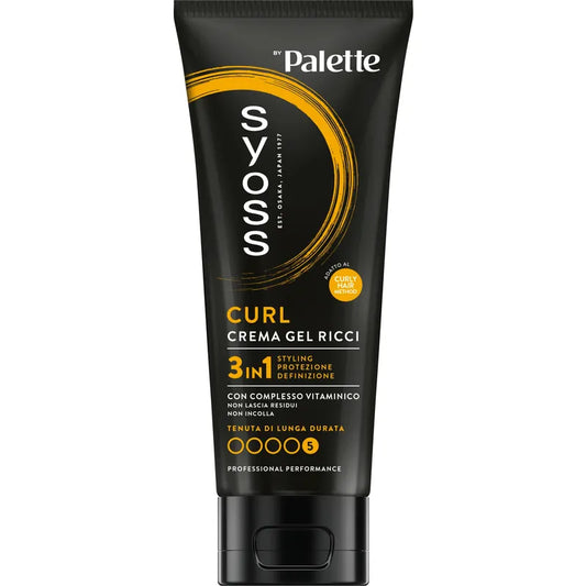 PALETTE SYOSS CURL CREMA GEL RICCI 3 IN 1 GEL PER CAPELLI  250 ML- PROFUMERIA CERA