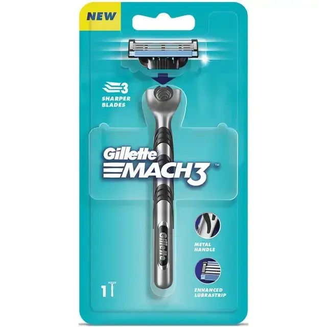 GILLETTE MACH 3 RASOIO COMPLETO- PROFUMERIA CERA