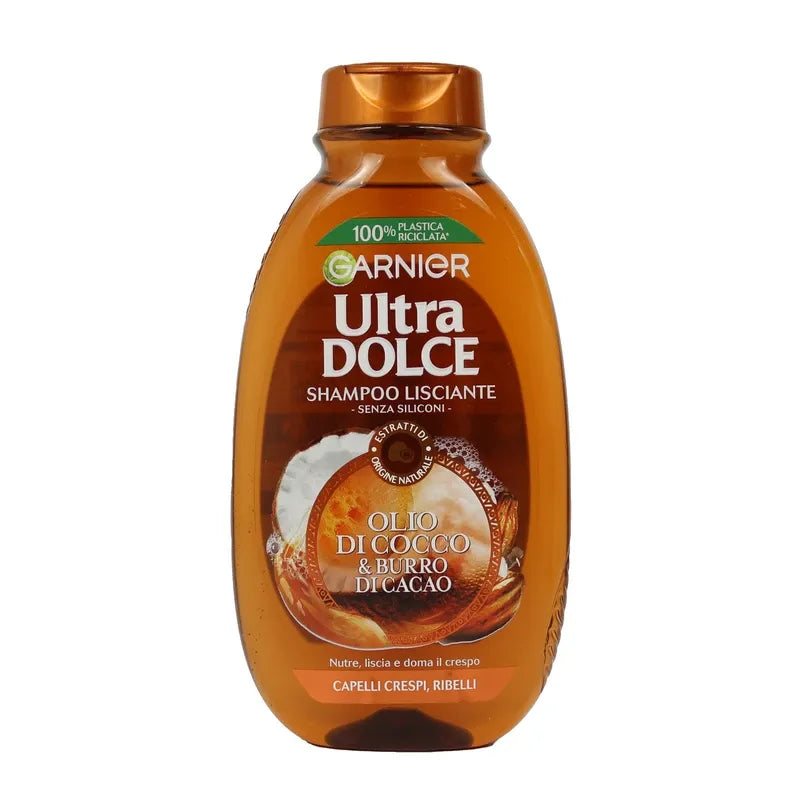 GARNIER ULTRA DOLCE OLIO DI COCCO E BURRO DI CACAO SHAMPOO 250 ML- PROFUMERIA CERA