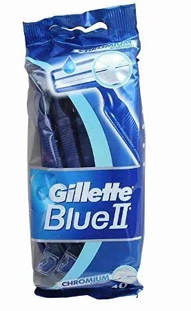 GILLETTE BLU 2 CHROMIUM LAMETTE 10 PZ - Profumeria Cera