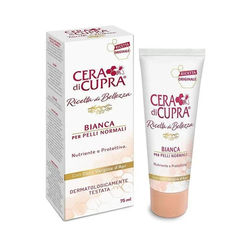 CERA DI CUPRA CREMA VISO ANTIETA' BIANCA PELLI NORMALI TUBO 75 ML - Profumeria Cera