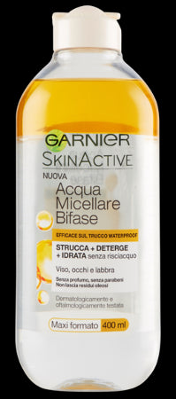 GARNIER SKIN ACTIVE ACQUA MICELLARE BIFASE OLIO DI ARGAN 400 ML