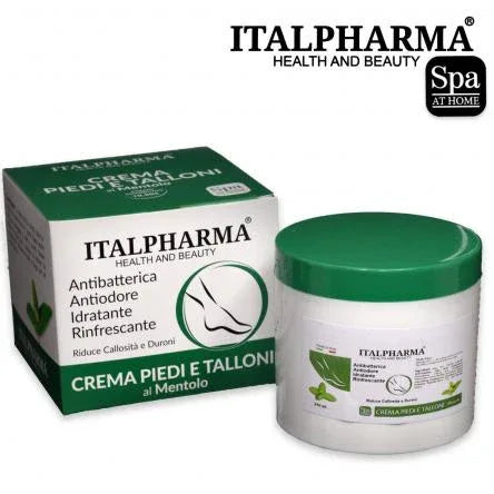 ITALPHARMA CREMA PIEDI E TALLONI AL MENTOLO VASO 250 ML - Profumeria Cera